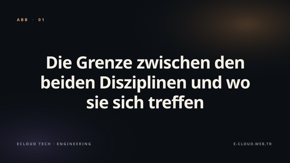 Abbildung 1 — Die Grenze zwischen den beiden Disziplinen und wo sie sich treffen
