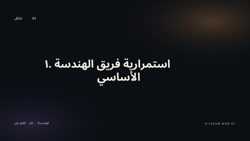 شكل 1 — ١. استمرارية فريق الهندسة الأساسي