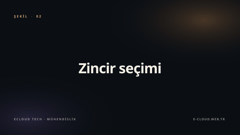 Şekil 2 — Zincir seçimi — izinli mi, açık mı, hibrit mi