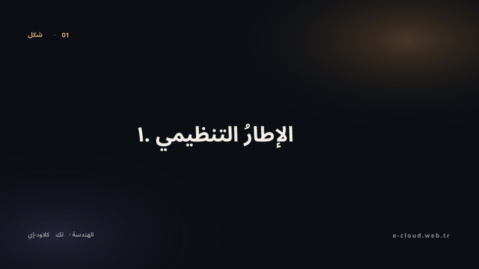 شكل 1 — ١. الإطارُ التنظيمي — مَن يجب، مَن لا يجب
