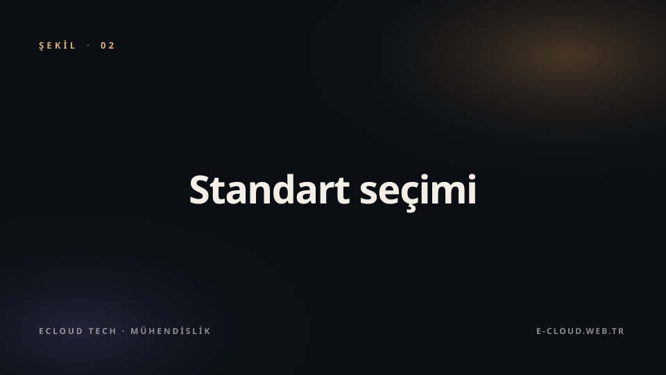 Şekil 2 — Standart seçimi — PTES, OWASP, NIST hangisi?